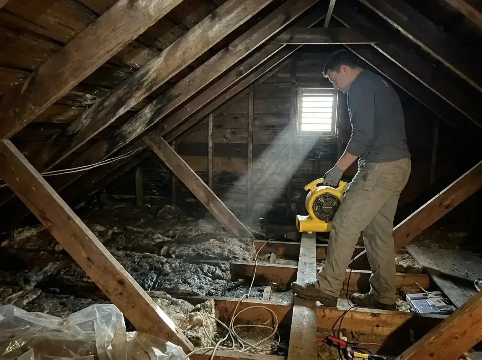 attic-water-damage-drying-proc-007 — frequently asked questions, Emergency Water Extraction & 24/7 Flood Response in Kutztow…